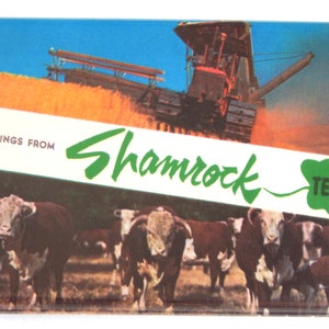 Greetings from Shamrock Texas Fridge Magnet &quot;style A&quot;