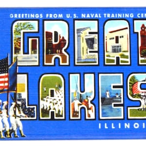 Greetings from Great Lakes Illinois Fridge Magnet