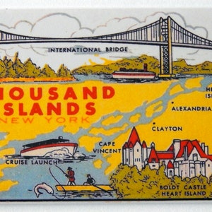 Thousand Islands New York Fridge Magnet
