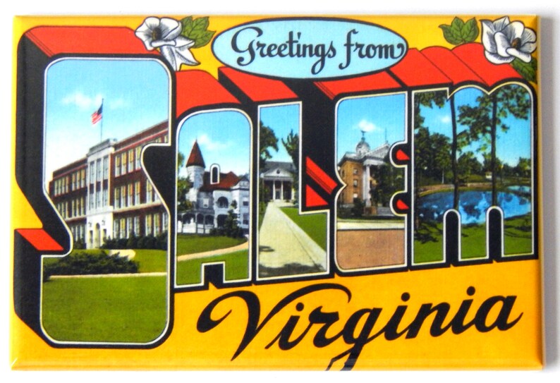 Greetings From Salem Virginia Fridge Etsy
