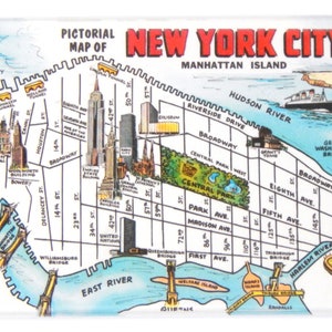 Grüße von New York City Map Kühlschrankmagnet