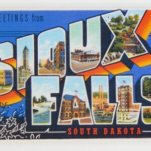 Greetings from Sioux Falls South Dakota Fridge Magnet