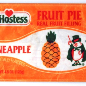 Pineapple Fruit Pie Fridge Magnet