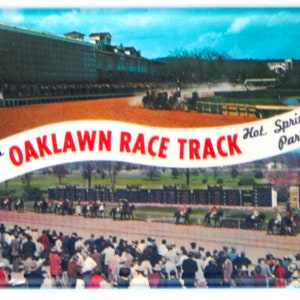 Greetings from Oaklawn Race Track Fridge Magnet &quot;style A&quot;