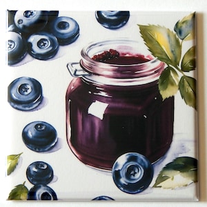 Blueberry Jam Fridge Magnet