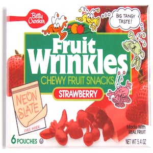 Strawberry Fruit Snacks Box Fridge Magnet