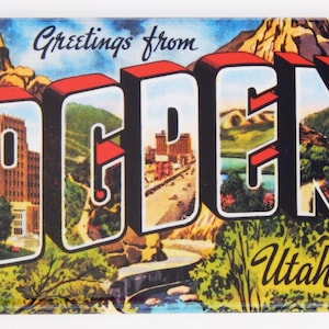 Greetings from Ogden Utah Fridge Magnet