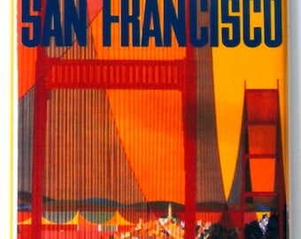 Calamita da frigo per poster di viaggio di San Francisco