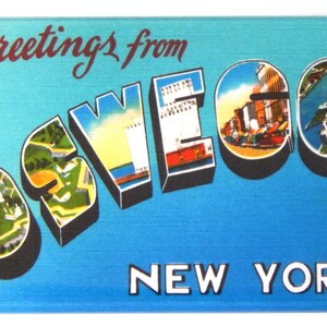 Grüße von Oswego New York Kühlschrankmagnet