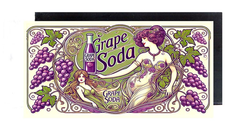 Grape Soda Woman Fridge Magnet (2 X 4 Inches, Wood) - Etsy