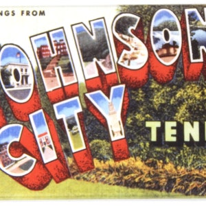 Greetings from Johnson City Tennessee Fridge Magnet