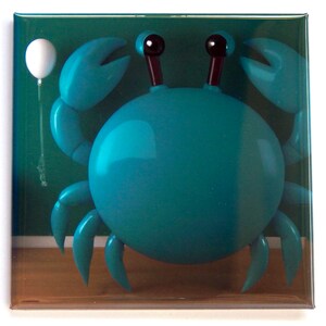 Blue Crab Balloon Fridge Magnet &quot;style C&quot;