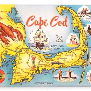 Greetings from Cape Cod Massachusetts Kühlschrankmagnet (Karte)