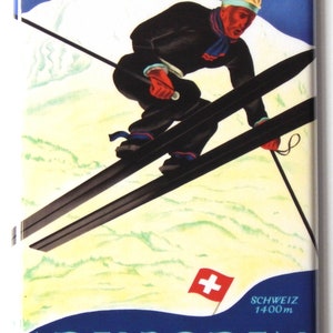 Adelboden Switzerland Travel Poster Fridge Magnet