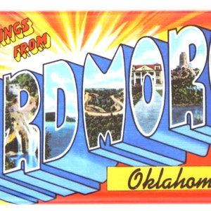 Greetings from Ardmore Oklahoma Fridge Magnet