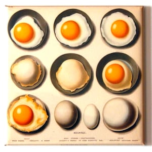 Fried Eggs Fridge Magnet &quot;style A&quot;