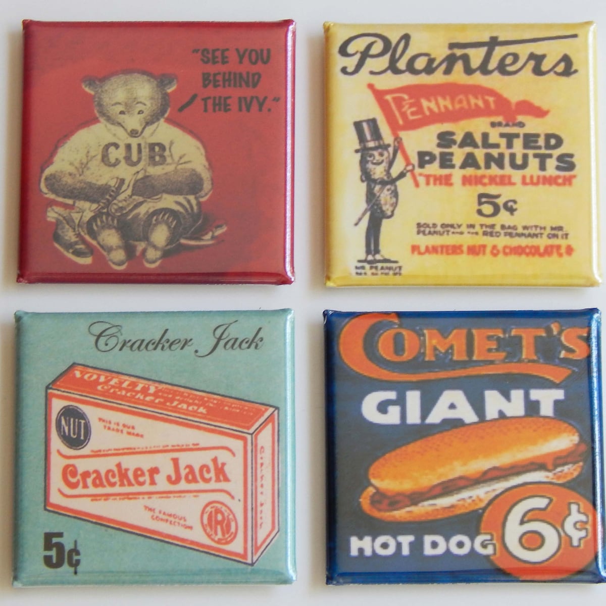 Chicago Baseball Fridge Magnet Set - Etsy
