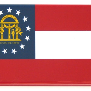 Georgia State Flag Fridge Magnet