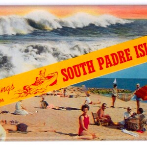 Greetings from South Padre Island Texas Fridge Magnet "style B"