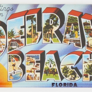 Saludos desde Delray Beach, Florida, Imán para nevera