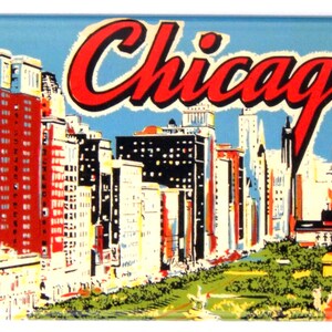 Chicago Illinois Travel Fridge Magnet
