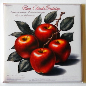 Red Apples Fridge Magnet &quot;style A&quot;