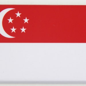 Singapore Flag Fridge Magnet