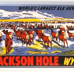Jackson Hole Wyoming Fridge Magnet