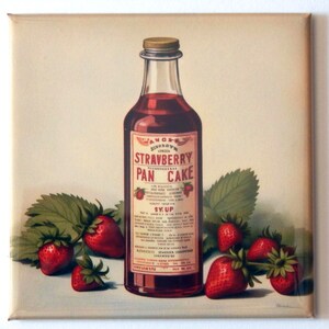 Strawberry Syrup Fridge Magnet &quot;style A&quot;