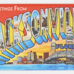 Greetings from Jacksonville Florida Fridge Magnet