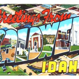 Greetings from Caldwell Idaho Fridge Magnet