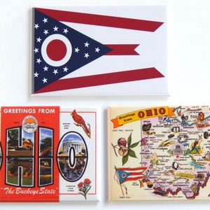 Greetings from Ohio Fridge Magnet Set