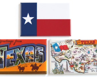 Greetings from Texas Fridge Magnet Set