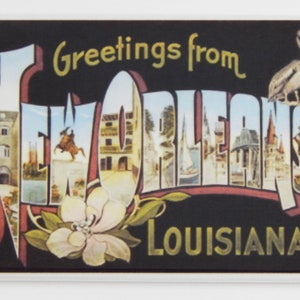 Greetings from New Orleans Louisiana Fridge Magnet &quot;style A&quot;