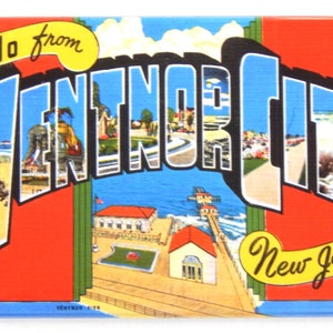 Greetings from Ventnor City New Jersey Fridge Magnet
