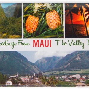 Greetings from Maui Fridge Magnet &quot;style B&quot;