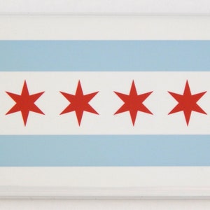 Chicago Illinois Flag Fridge Magnet
