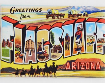 Greetings from Flagstaff Arizona Fridge Magnet