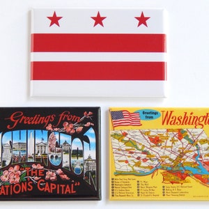Grüße aus Washington DC Kühlschrankmagnet SET