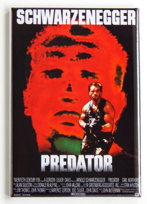 Predator Schwarzenegger Movie Poster Fridge / Tool Box Magnet Predator Schwarzenegger Movie Poster Fridge / Tool Box Magnet