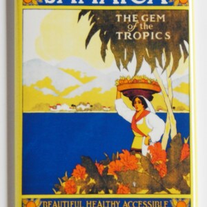 Jamaica Travel Poster Fridge Magnet