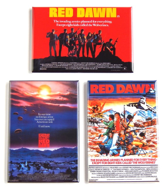 Red Dawn Movie Poster Fridge Magnet Set Etsy