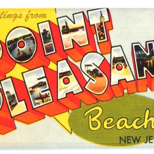 Greetings from Point Pleasant Beach New Jersey Fridge Magnet