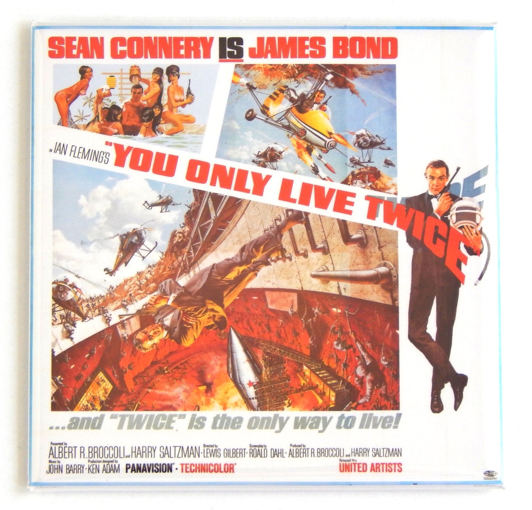 You Only Live Twice Movie Poster Fridge Magnet style - Etsy