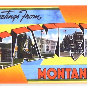 Greetings from Havre Montana Fridge Magnet