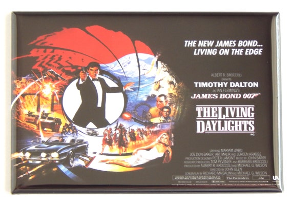 The Living Daylights FRIDGE MAGNET movie poster "style A"