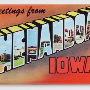Grüße von Shenandoah Iowa Kühlschrankmagnet
