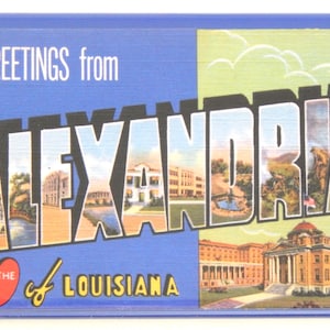 Greetings from Alexandria Louisiana Fridge Magnet &quot;style A&quot;