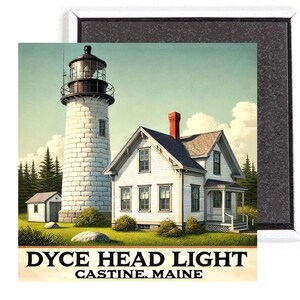 Dyce Head Light Lighthouse Fridge Magnet