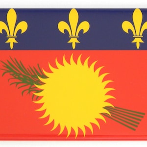 Flag of Guadeloupe Fridge Magnet